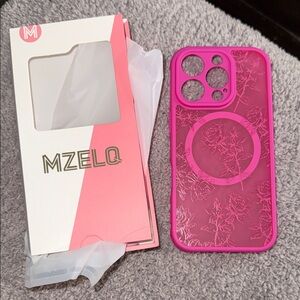 Pink Floral iPhone 16 Pro Case